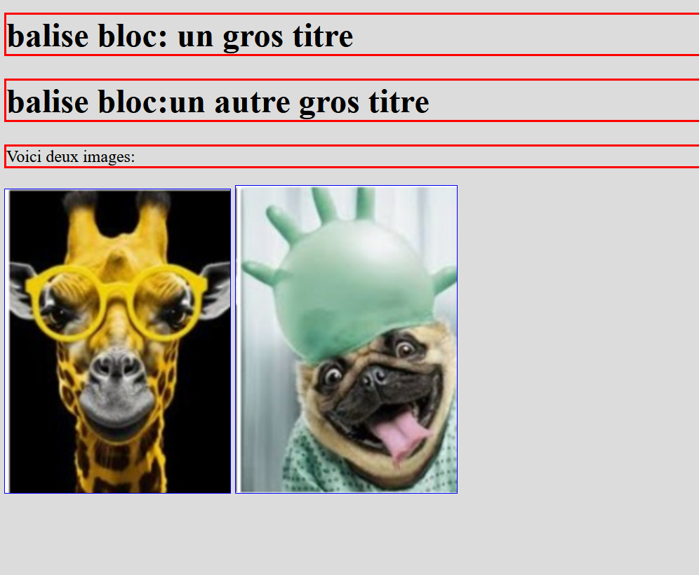 pb affichage