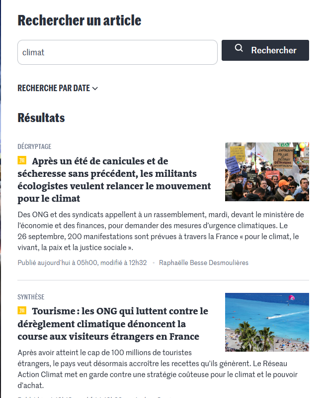 pb affichage